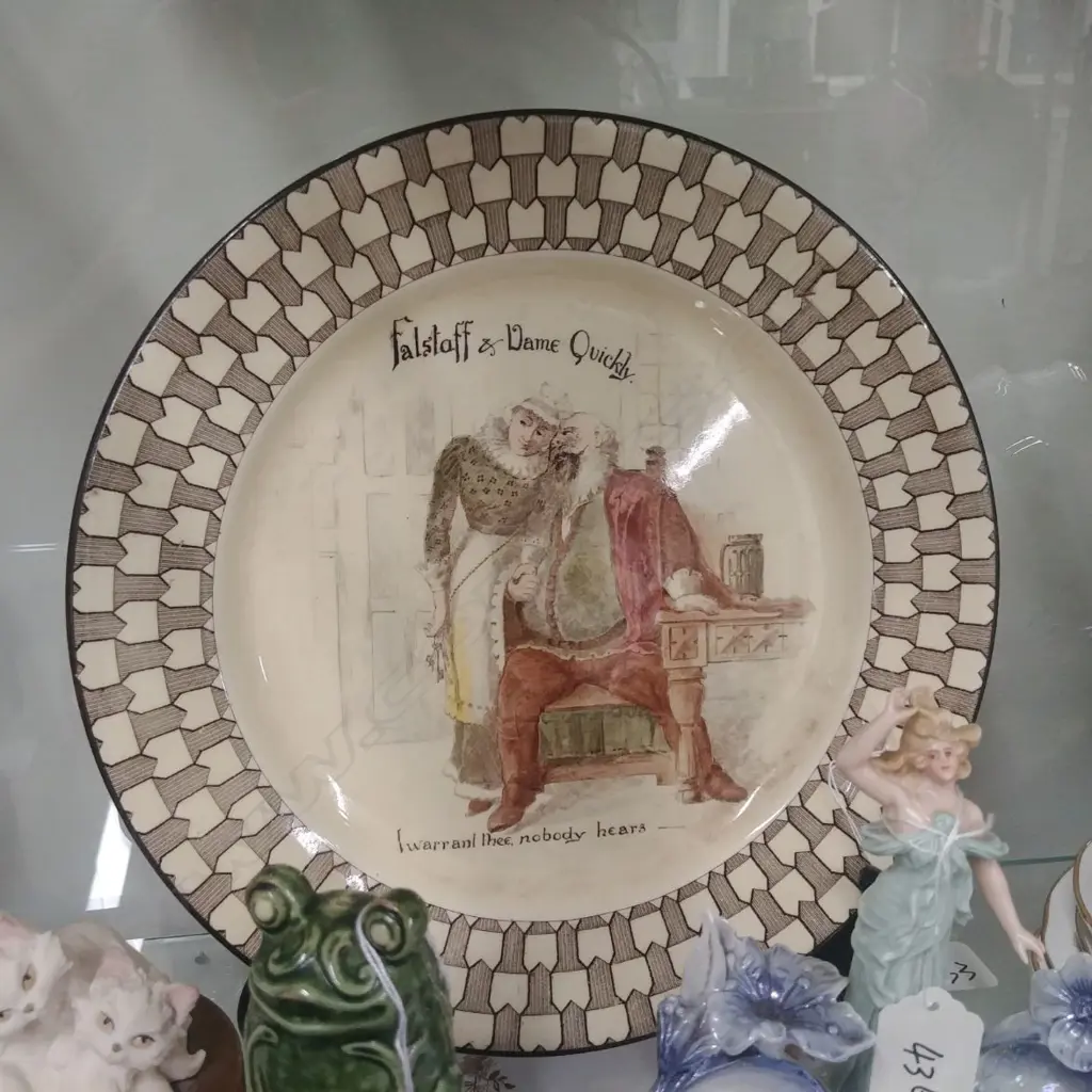 R.D. FALSTAFF & DAME QUIKLY  260MM PLATE Image 1++