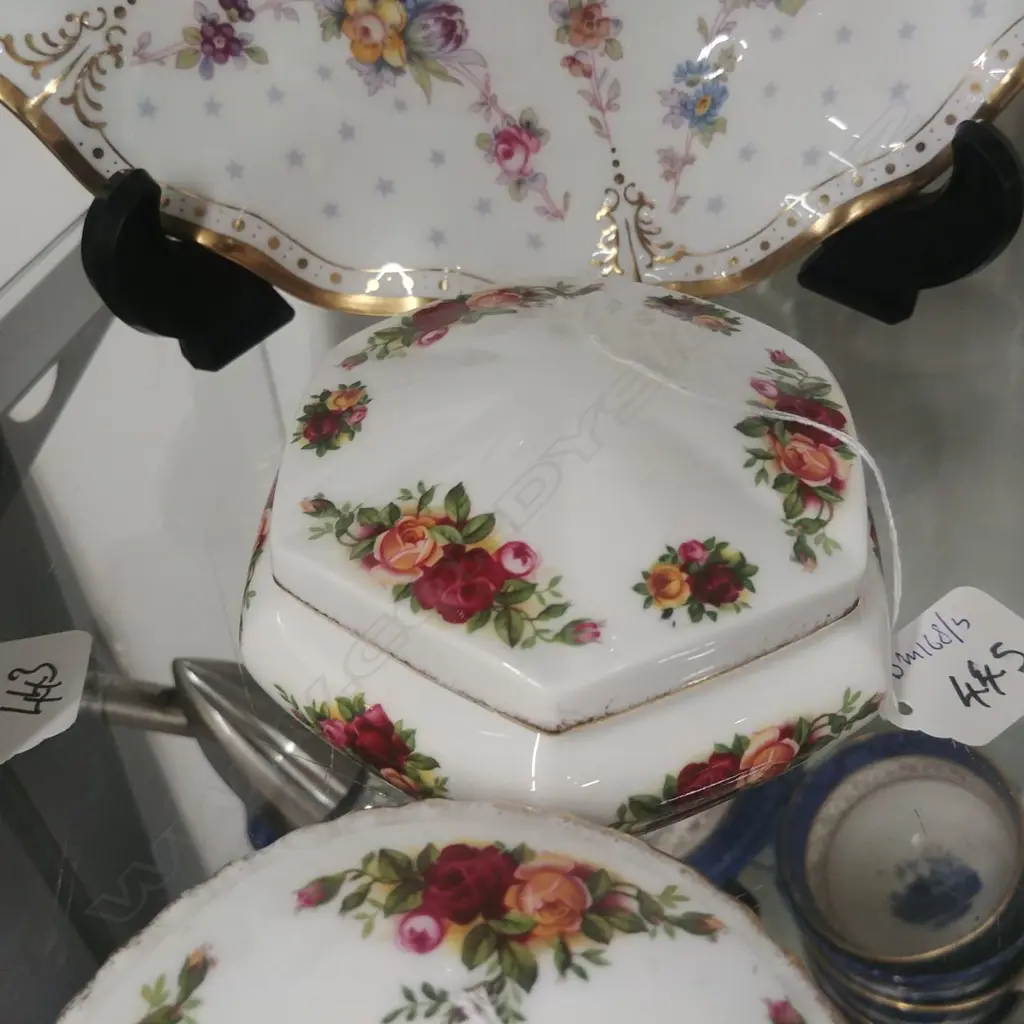 R.A OCR-LIDDED TRINKET BOX 6 SIDED 100MM Image 1++