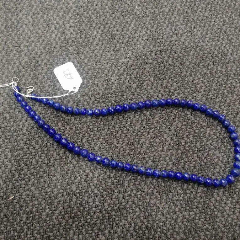 LAPIS LAZULI SMALL BEAD NECKLACE  Image 1++