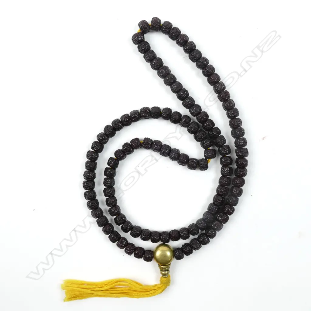 A long mala bead necklace Image 1++