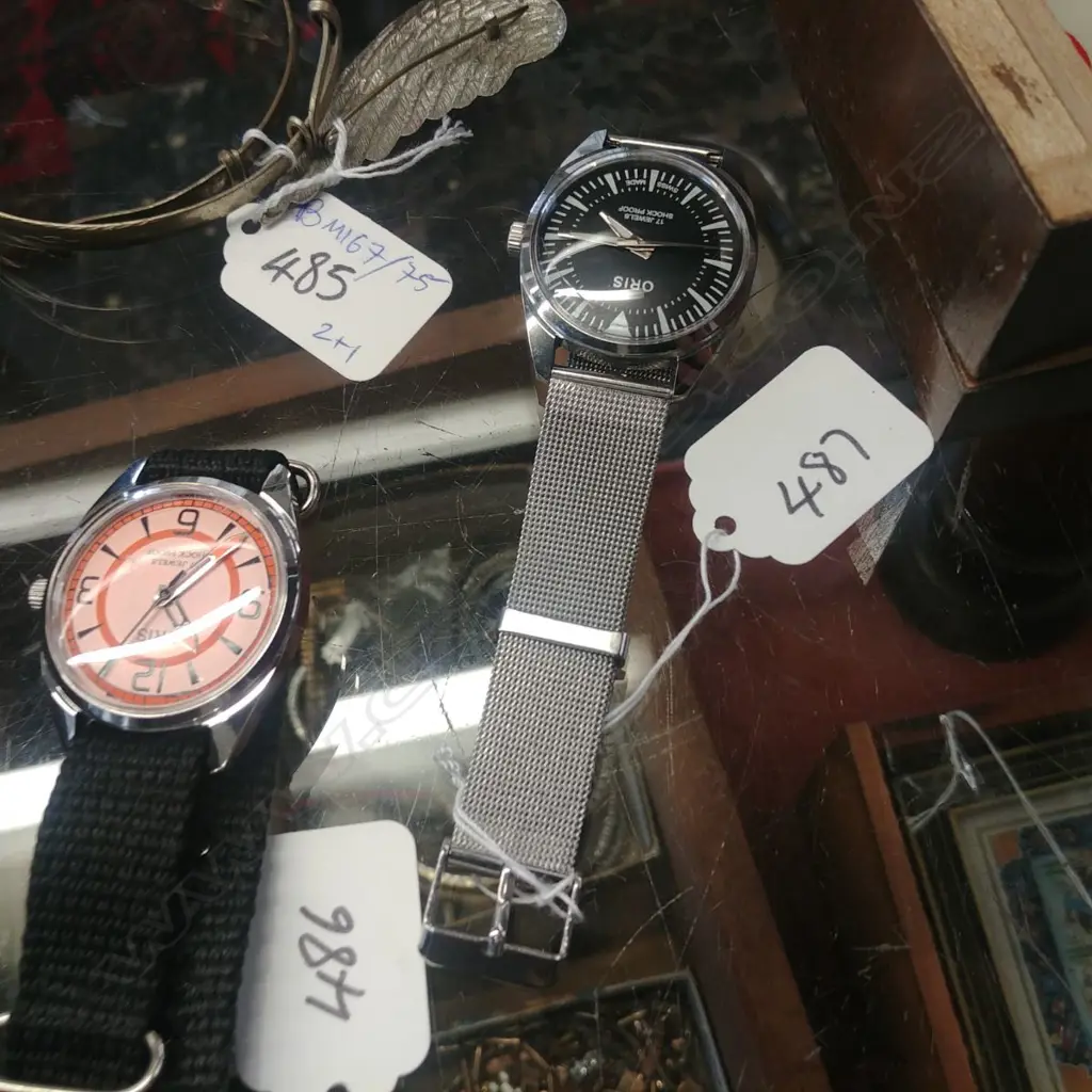 ORIS WRISTWATCH - BLACK DIAL MESH STRAP Image 1++