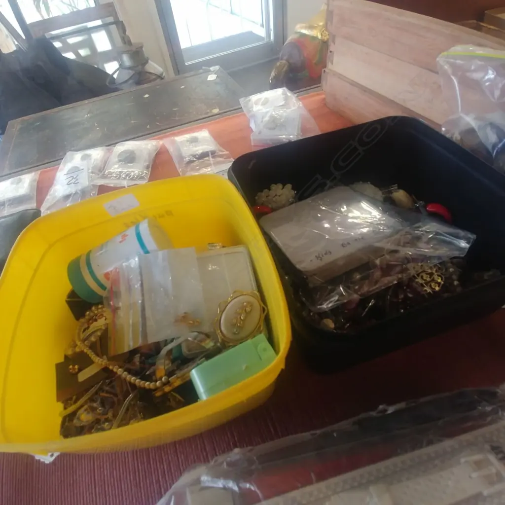 2 CONTAINER COSTUME JEWELLERY Image 1++