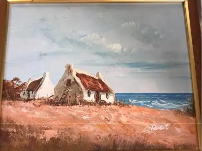 PAUL ASCOT, SOUTH AFRICAN LANDSCAPE OIL ON BOARD SIGNED. COMBINED SEE BM118-23. Image 1++