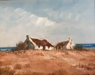 PAUL ASCOT,  SOUTH AFRICAN LANDSCAPE, OIL ON BOARD, SIGNED. COMBINED SEE BM118-23. Image 1++