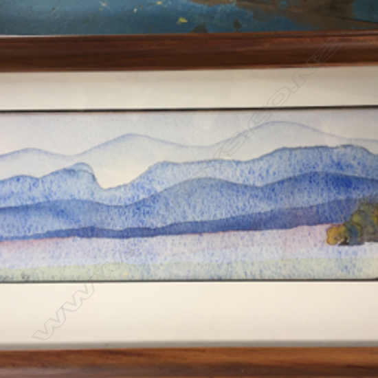 D. GREENE, LANDSCAPE, W/C SIGNED, 1987, 275 X 105mm