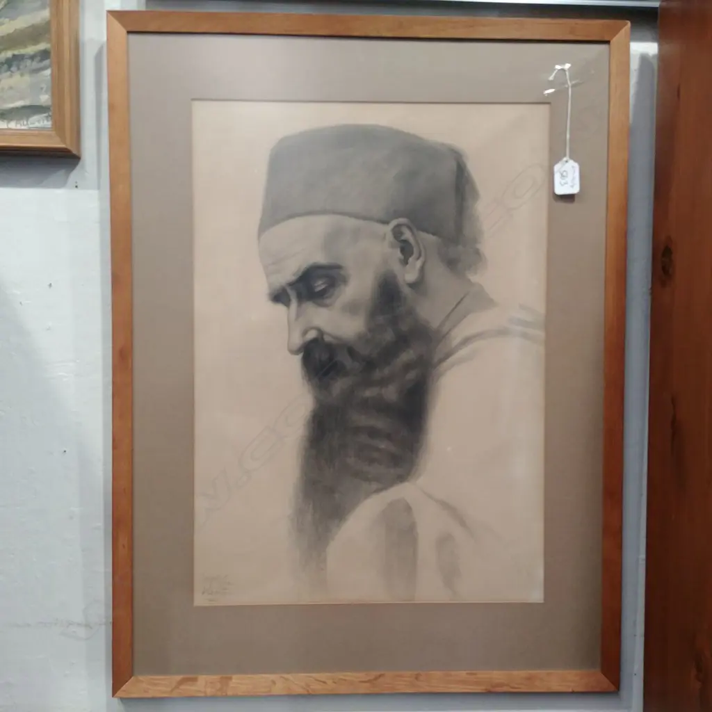 FRAMED STUDY THE OLD MAN Image 1++