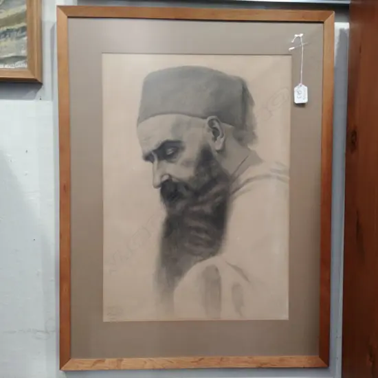 FRAMED STUDY THE OLD MAN