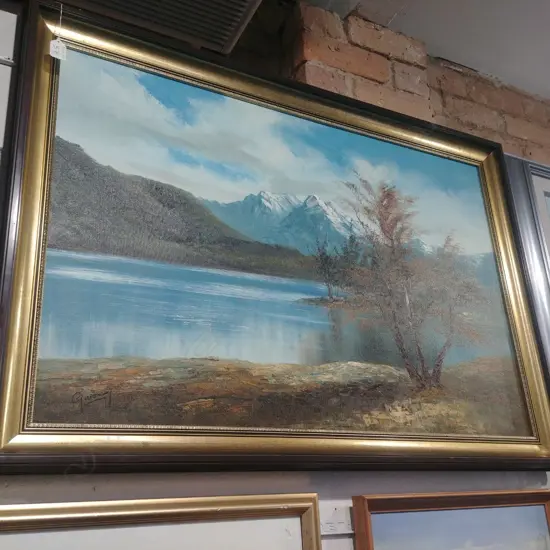 OIL ON BOARD, MT LUXMORE, N.Z