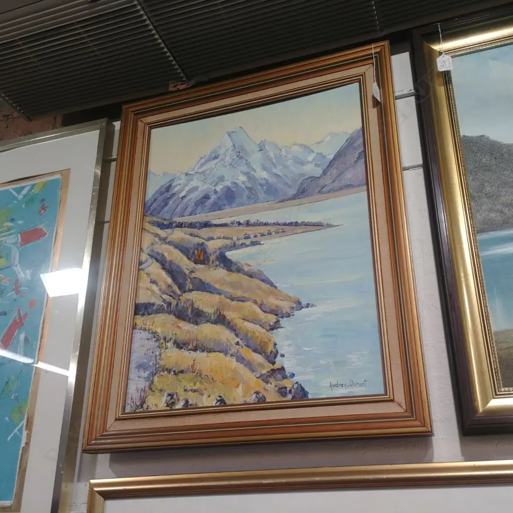 AUDREY DURANT SOUTH CANTERBURY OIL LANDSCAPE Image 1++