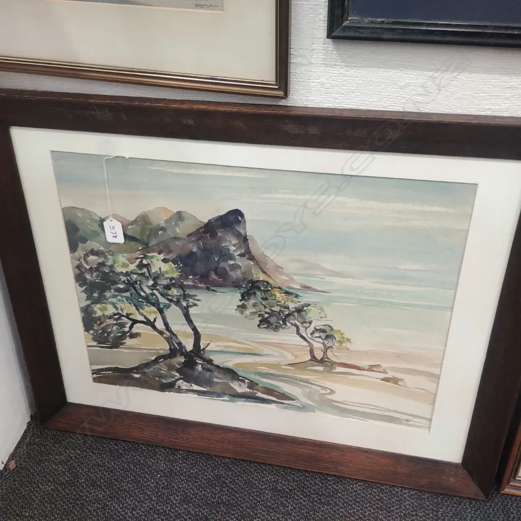 S. AFRICAN ARTIST, ABSTRACT, M/MEDIA ON PAPER Image 1++