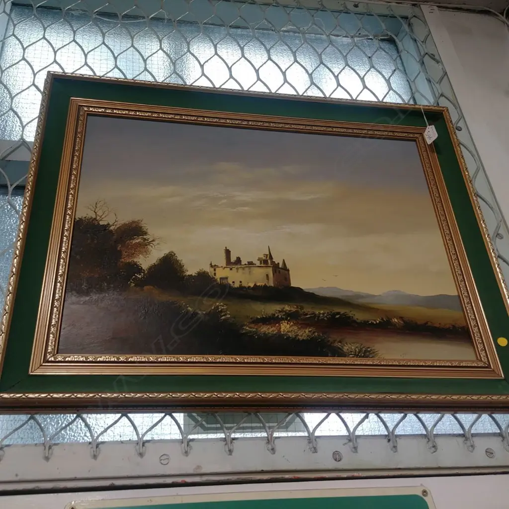 OIL PAINTING OF A CASTLE BY D A JAMES Image 1++