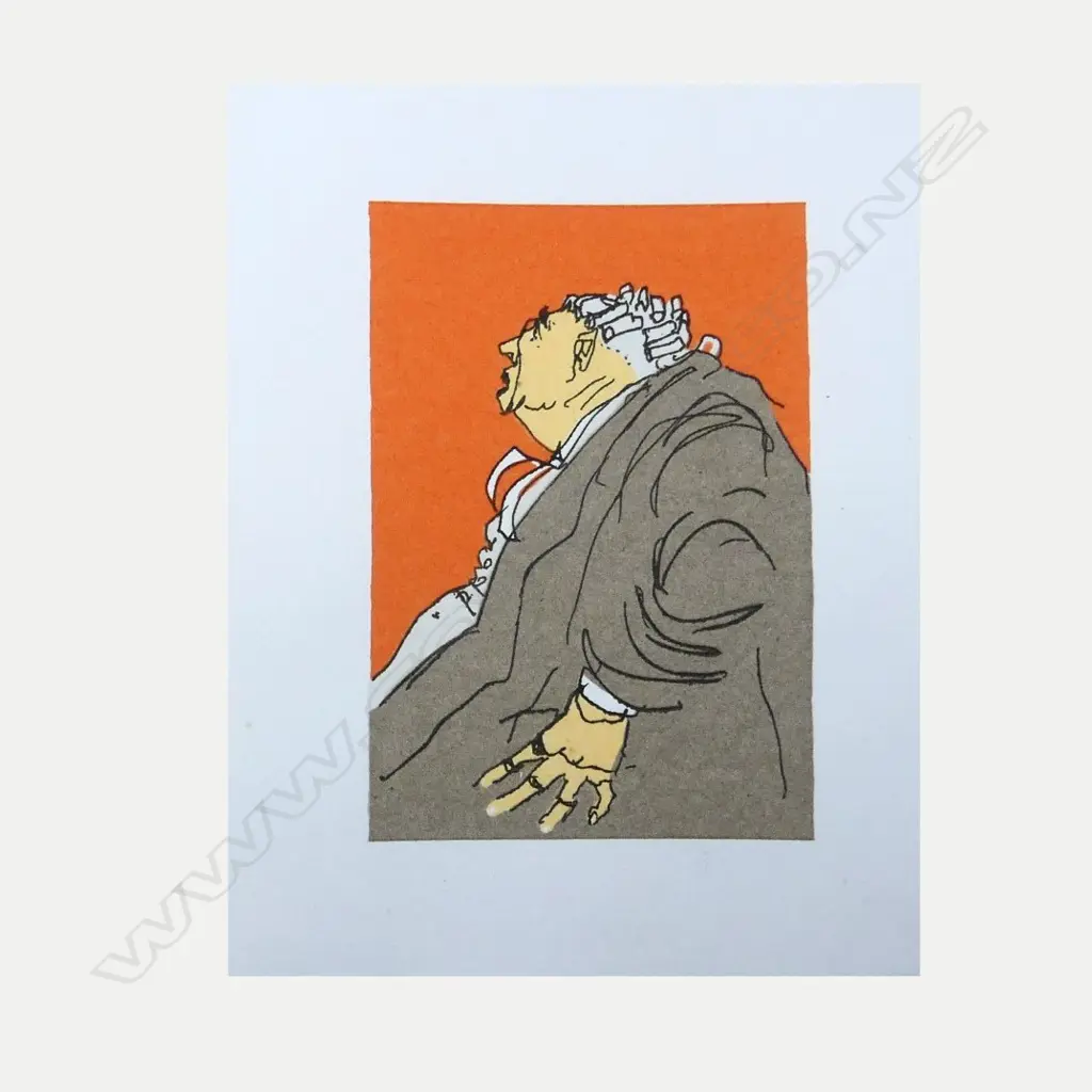 UNSIGNED GARTH TAPPER PRINT 'PROSECUTION' Image 1++