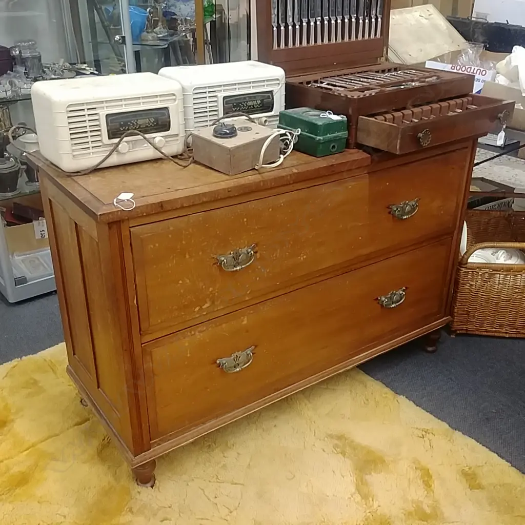 2 DRAWER KAURI CHEST Image 1++