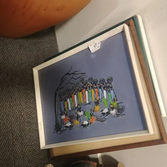 4 FRAMED EMBROIDERIES ETC