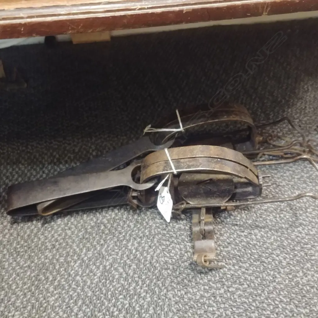 TWO NAMED VICTOR VARMIT METAL TRAPS Image 1++