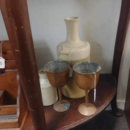 WATER FILTER/INK/ GOBLETS+CROCK