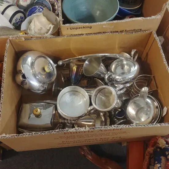 LOT ASST EP WARE TEA SET ETC