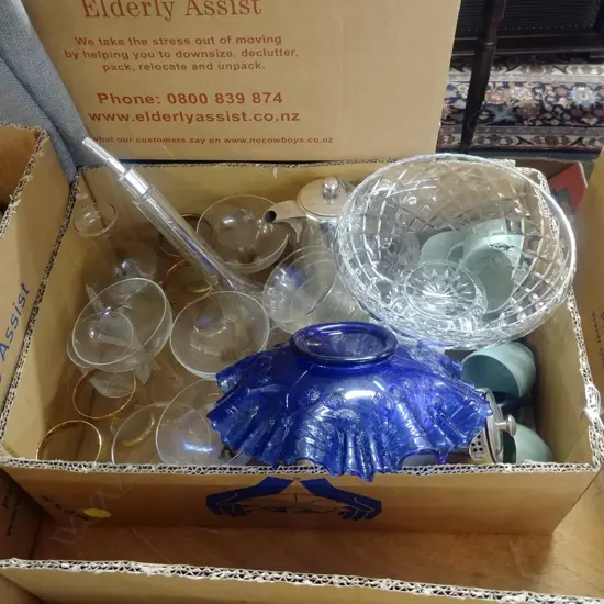 LOT WOODS CHINA CHAMPAGNE GLASSES/BOWL ETC