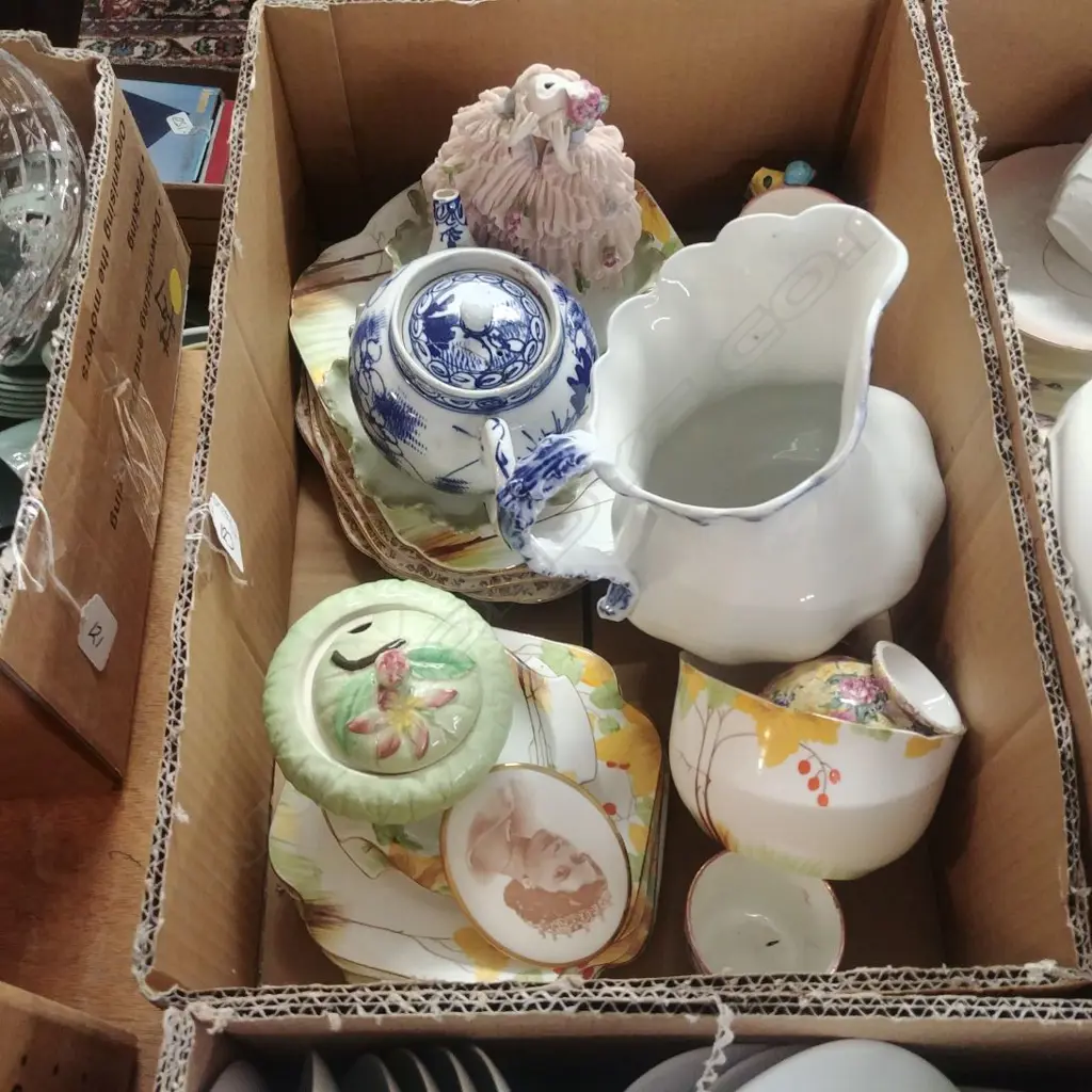 BOX OF ASS. CHINA; PLATES Image 1++