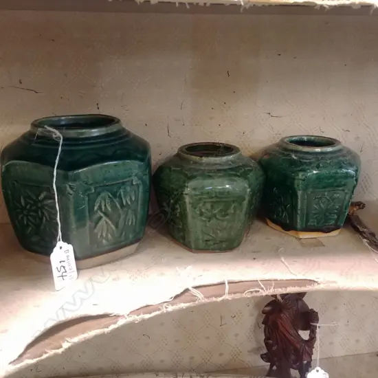 3 CHINESE GINGER JARS