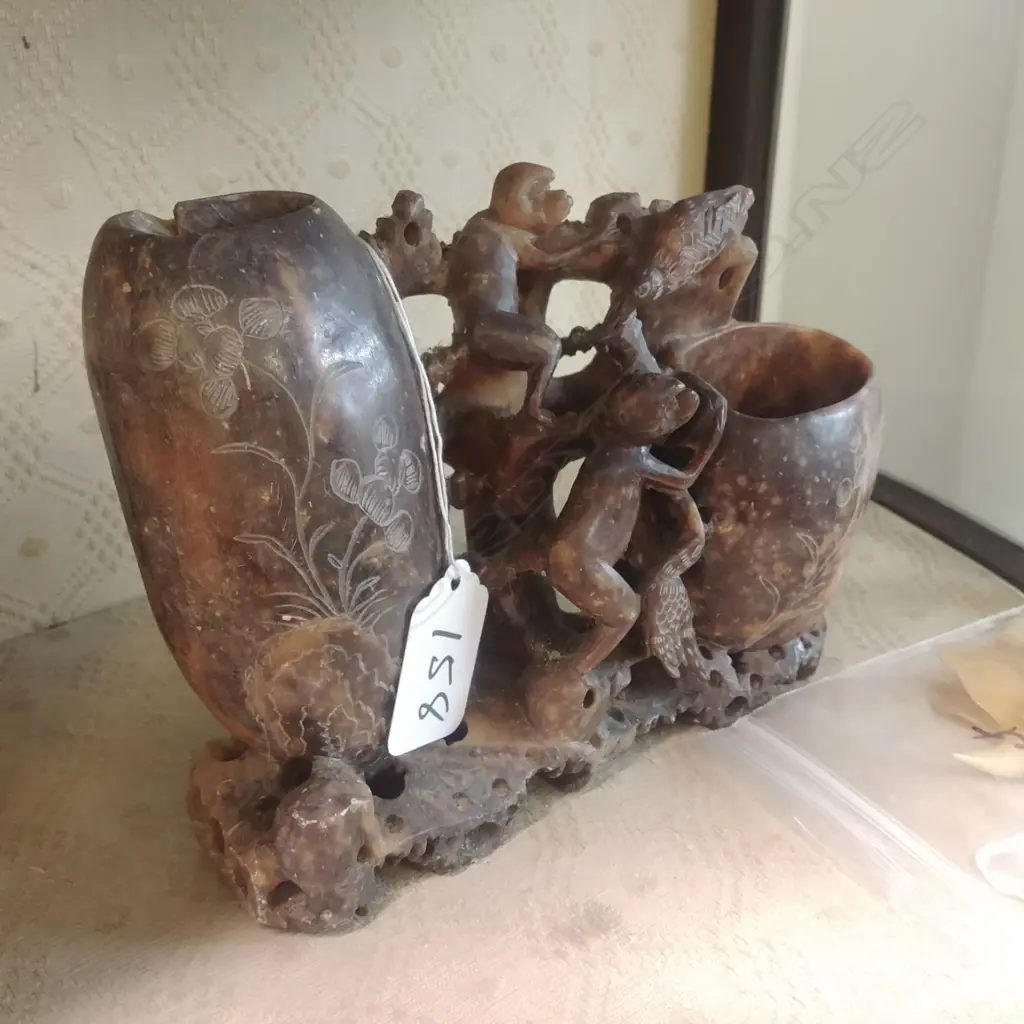 SOAP STONE VASE Image 1++