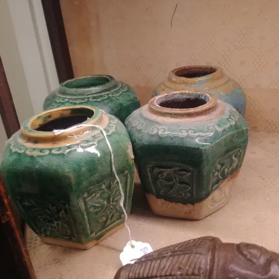 4 CHINESE GINGER JARS