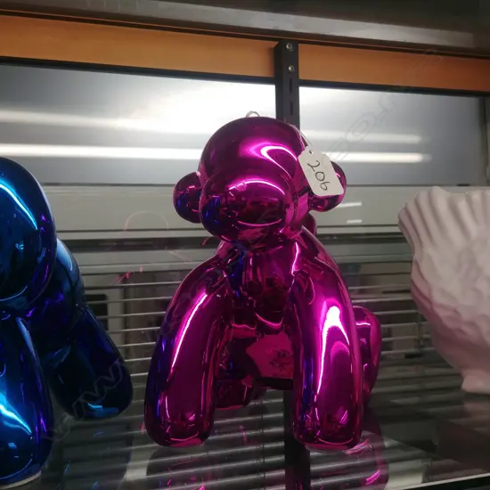 JEFF KOONS STYLE CERAMIC BALLOON MONEY BANK - MONKEY
