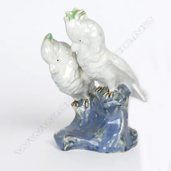 Royal Doulton figure group of a pair of cockatoos by Leslie Harradine