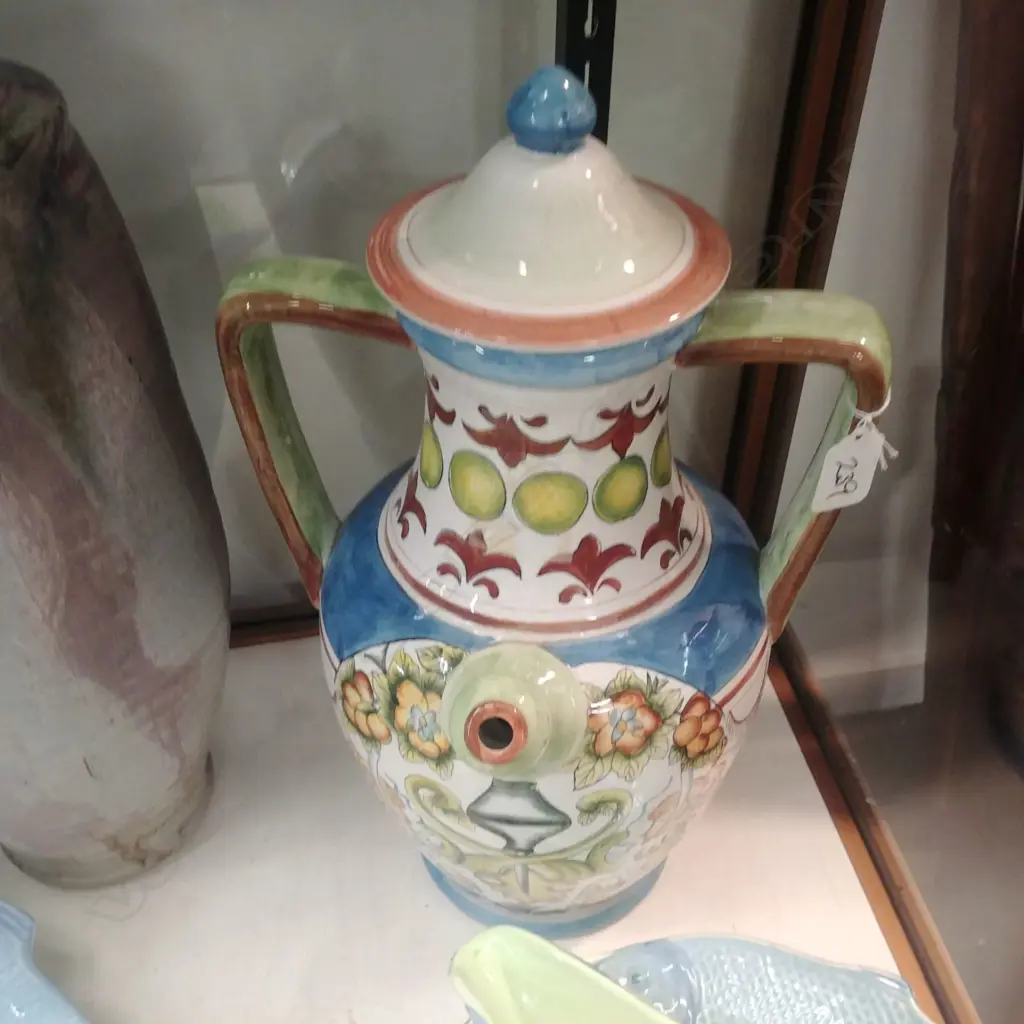 ITALIAN CERAMIC WINE VESSEL Image 1++