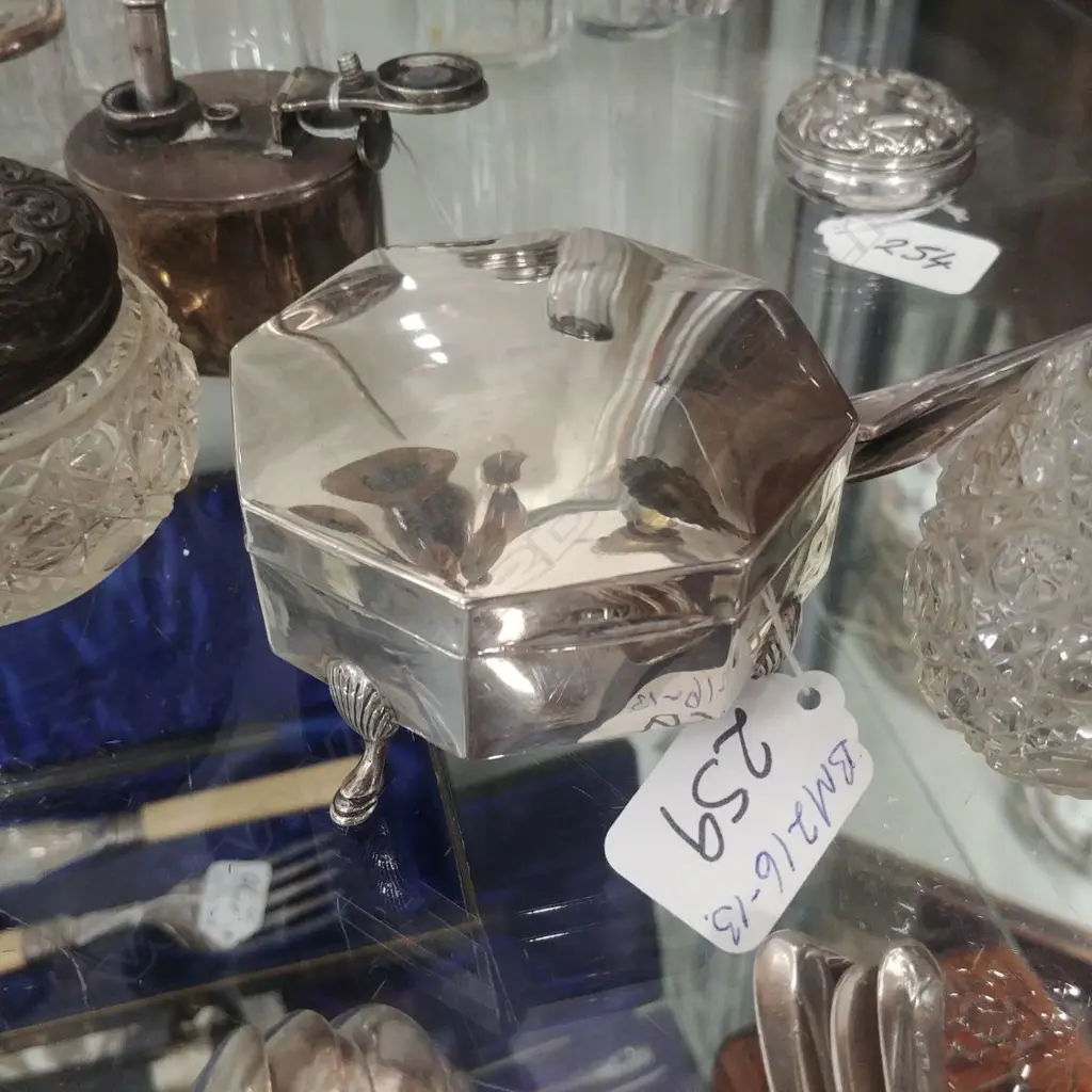 BIRM. 1920 SILVER VANITY BOX OCTAGONAL Image 1++