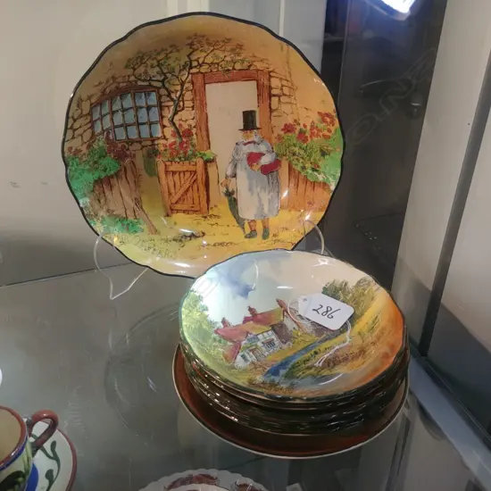 5 R/D DISHES SAUCER GAFFERS DISH