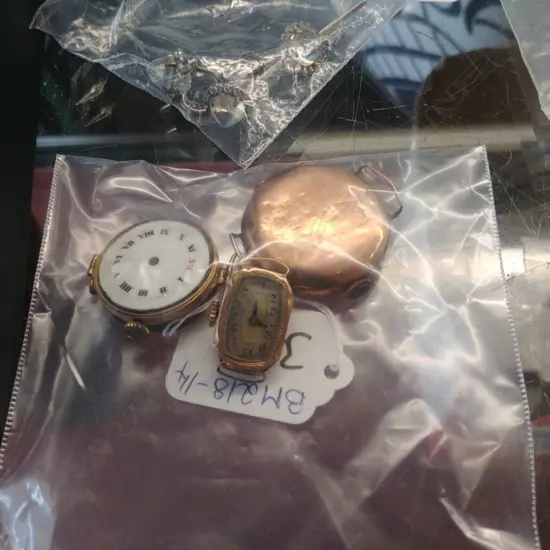 3 9CT GOLD LADIES WATCHES AF