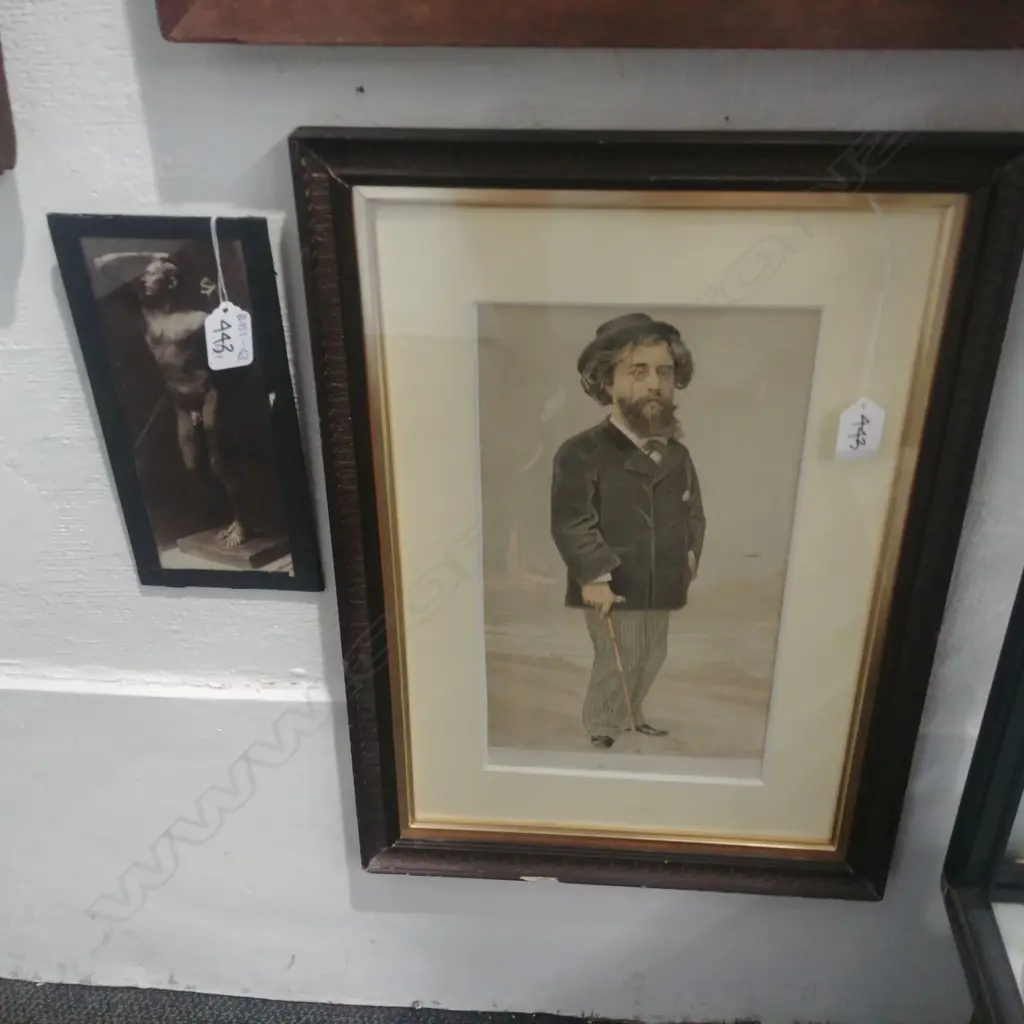VANITY FAIR CARTOON AND RODIN PHOTOGRAPH  Image 1++