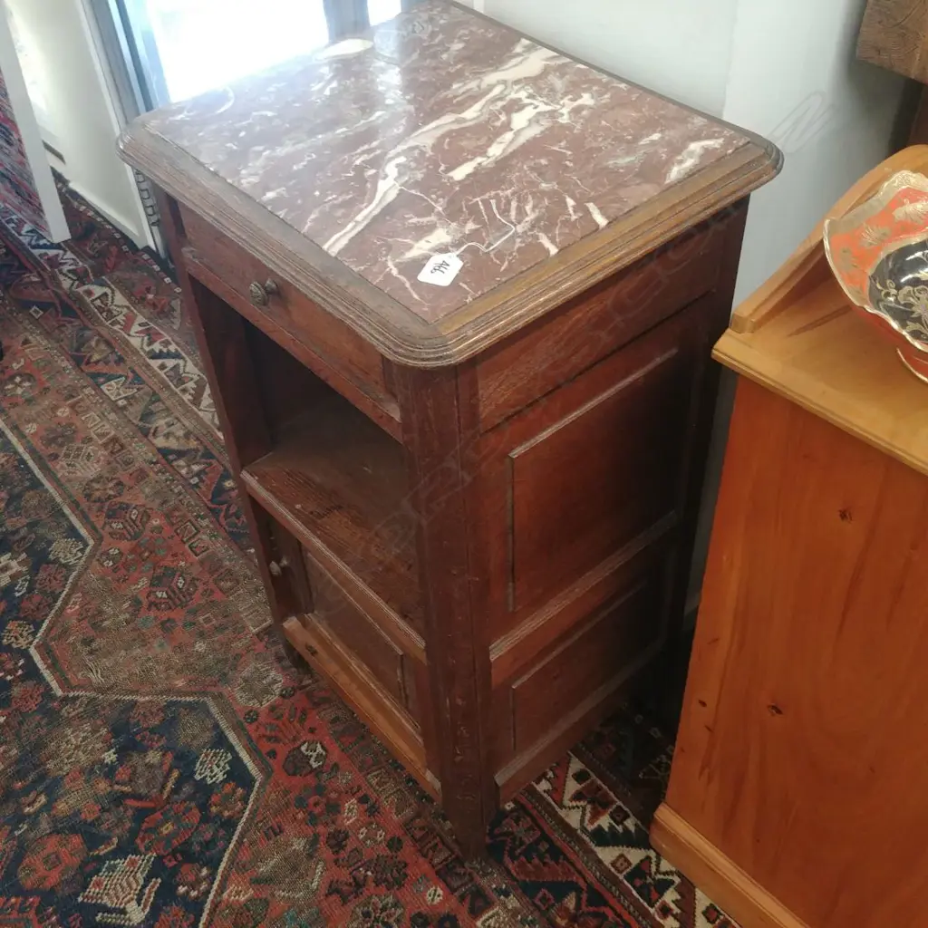 ANTIQUE FRENCH BEDSIDE CABINET Image 1++