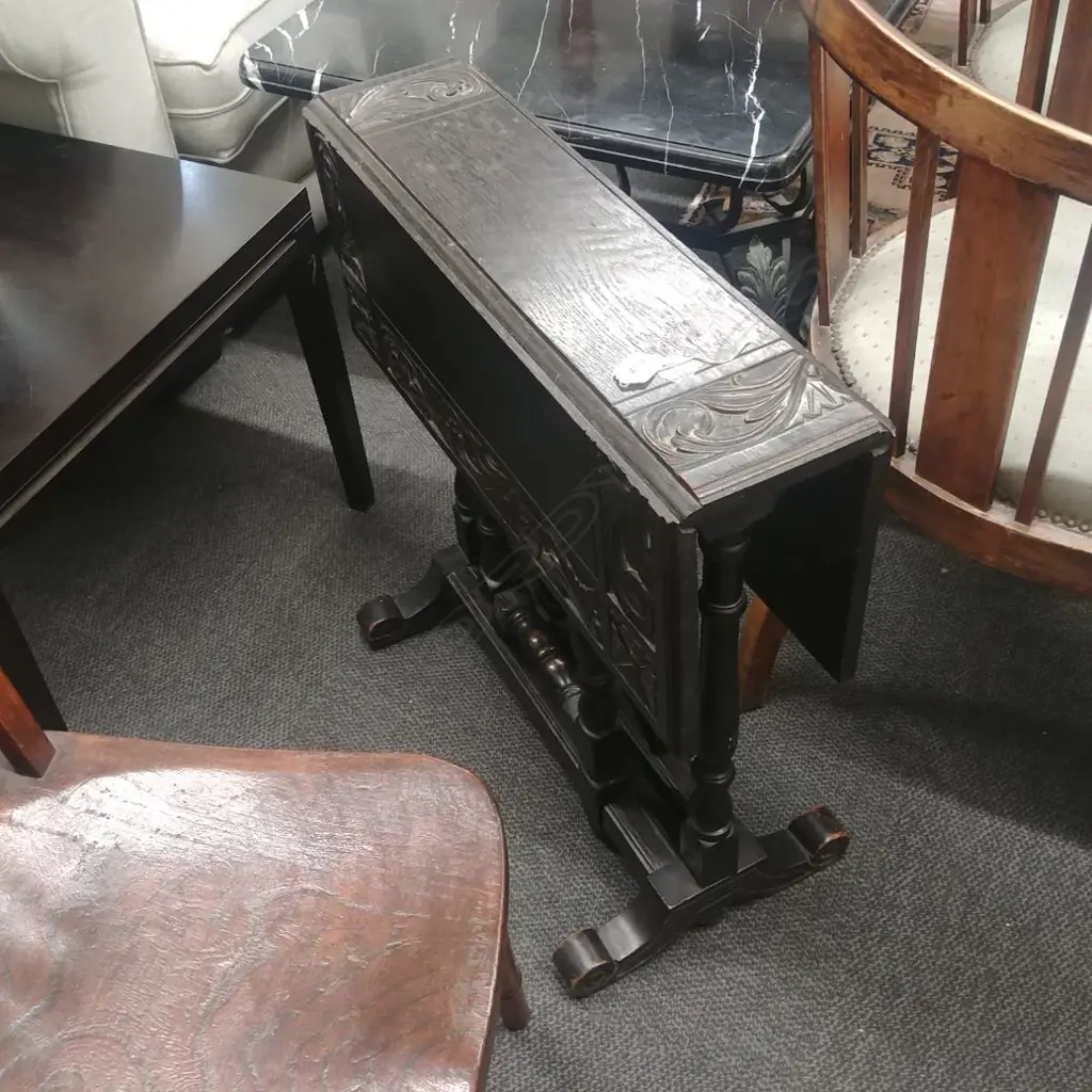 ANTIQUE OAK DROP LEAF TABLE SMALL Image 1++
