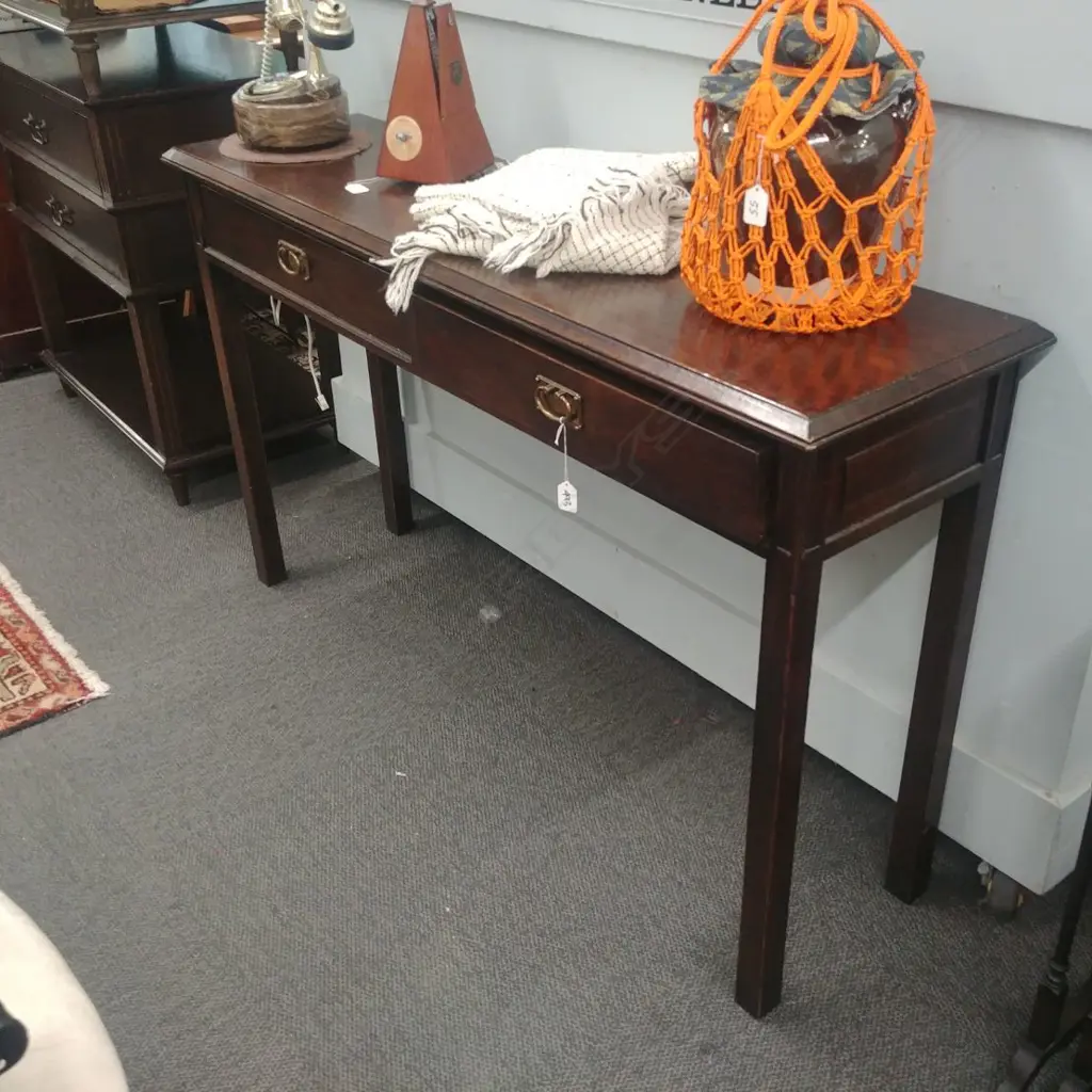 OAK CONSOLE TABLE Image 1++