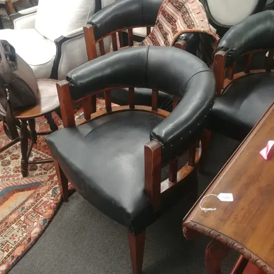 PR ART DECO OAK TUB CHAIRS