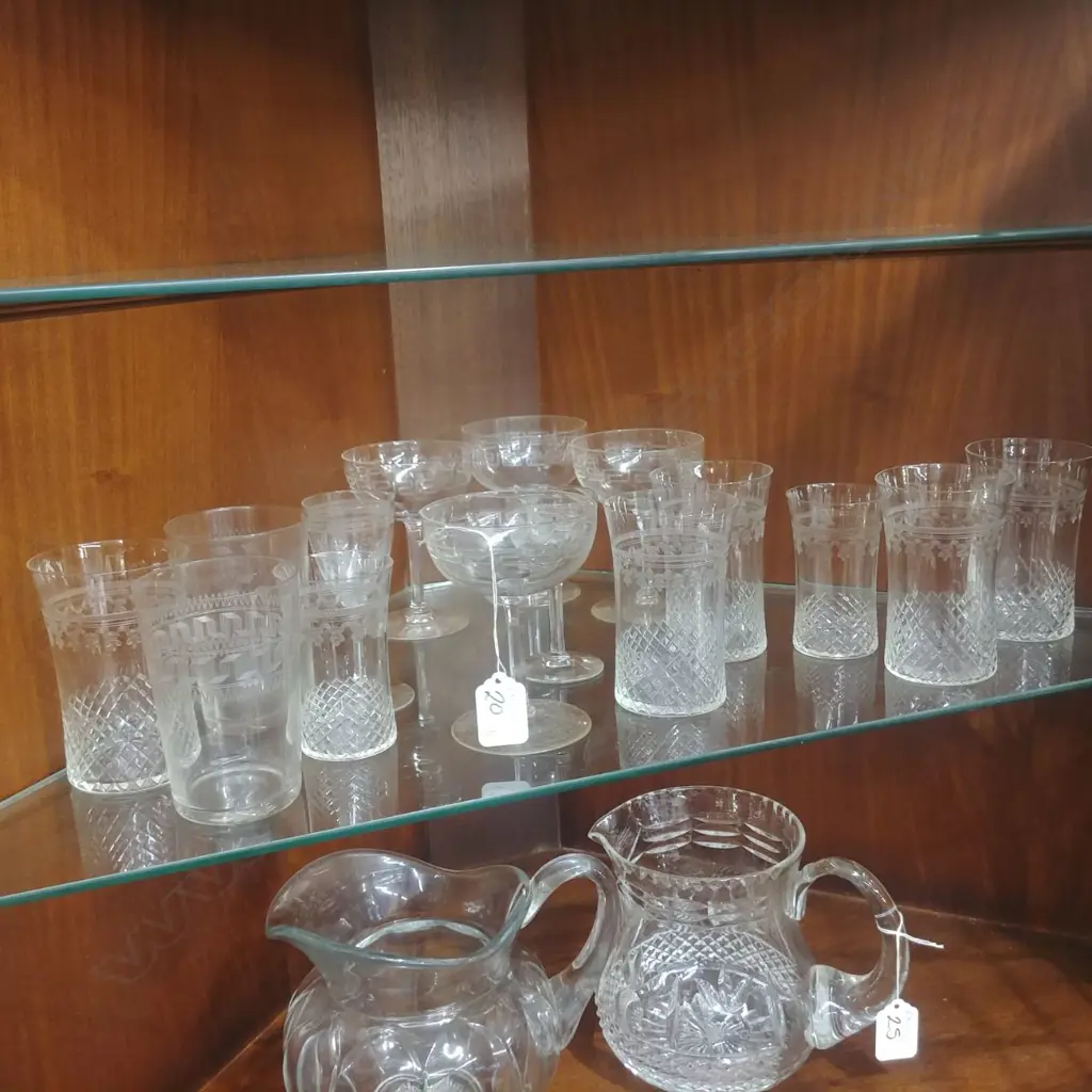 LOT EDWARDIAN GLASS Image 1++