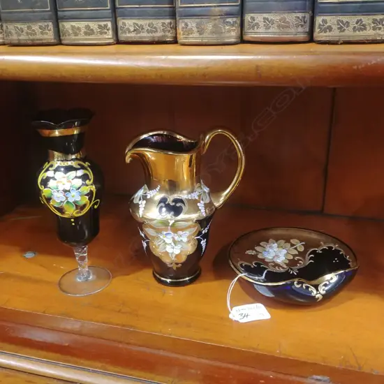VENETIAN GLASS x 3