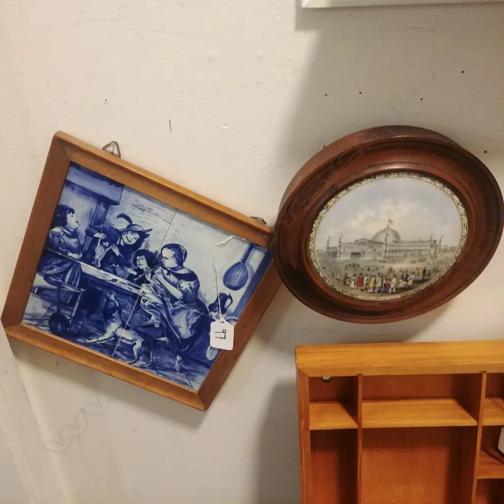 B&W MOUNTED TILE SET + MOUNTED POT LID Image 1++