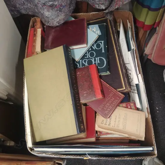 2 BOXES OF BOOKS SOME ANTIQUE
