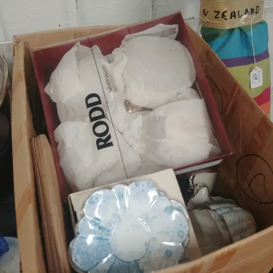 LOT ASST CHINA/RODD SILVER WARE ETC