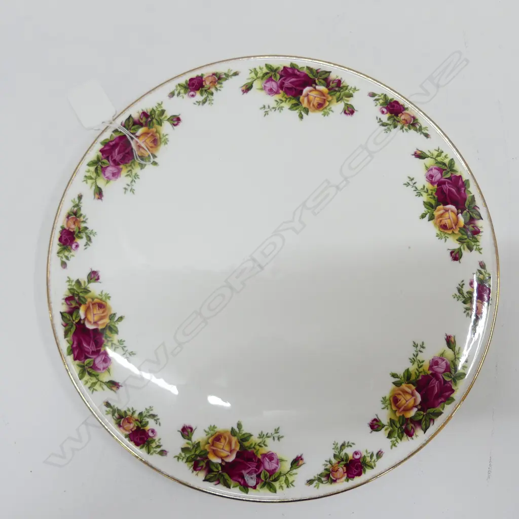 R/ALBERT OLD COUNTRY ROSE DOMED GATEAUX PLATE, DIA. 280MM Image 1++