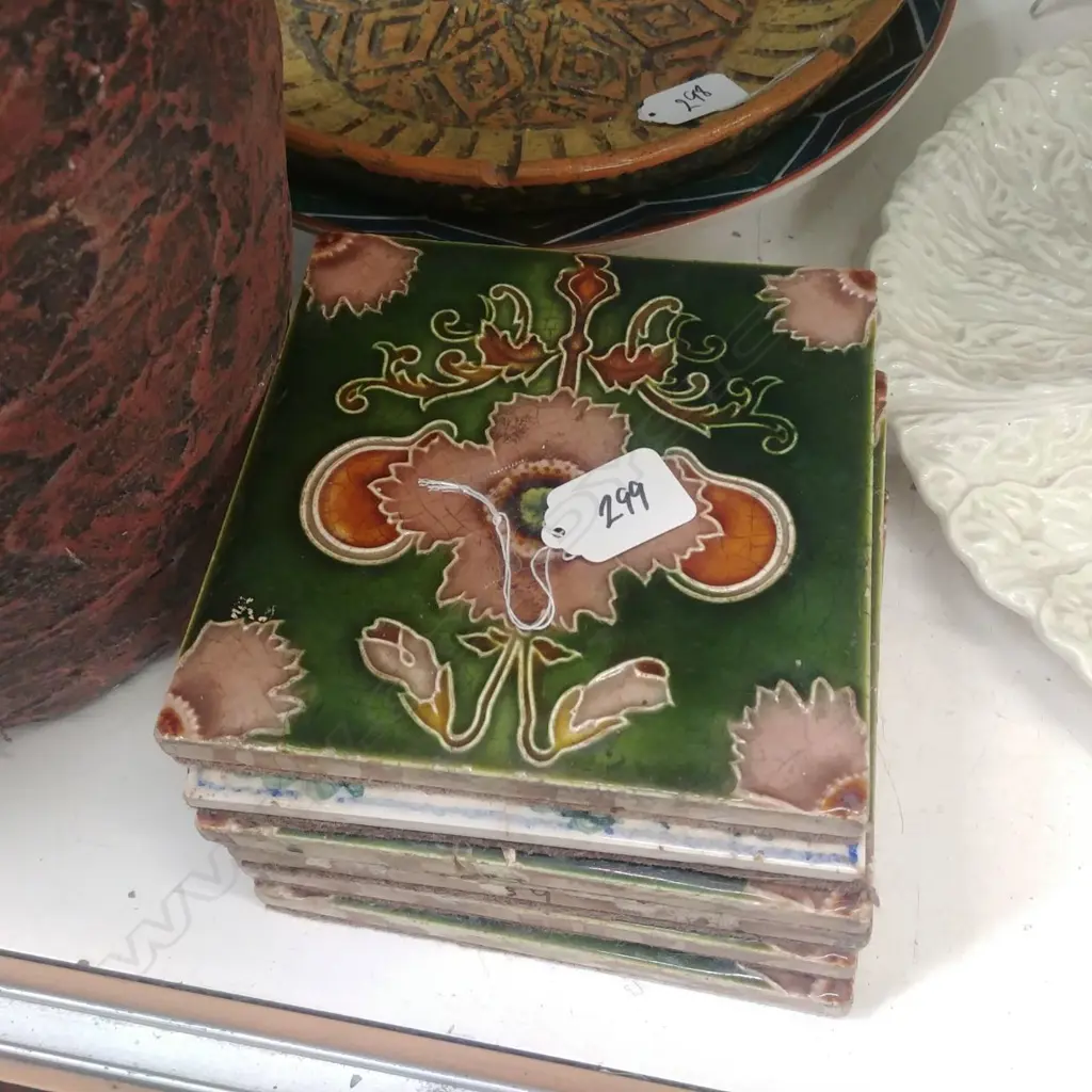 6X ASSORTED OLD TILES Image 1++