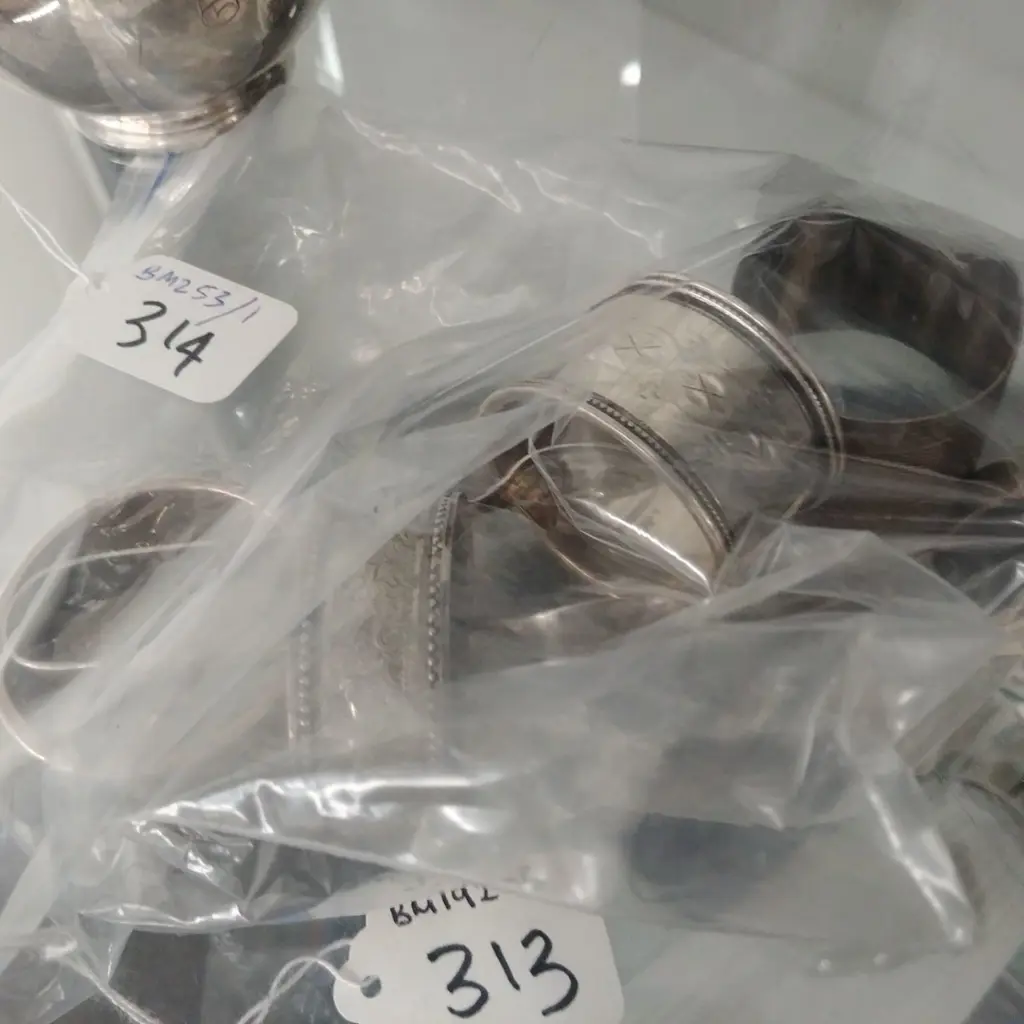 STERLING + EP PCS, NAPKIN RINGS ETC Image 1++