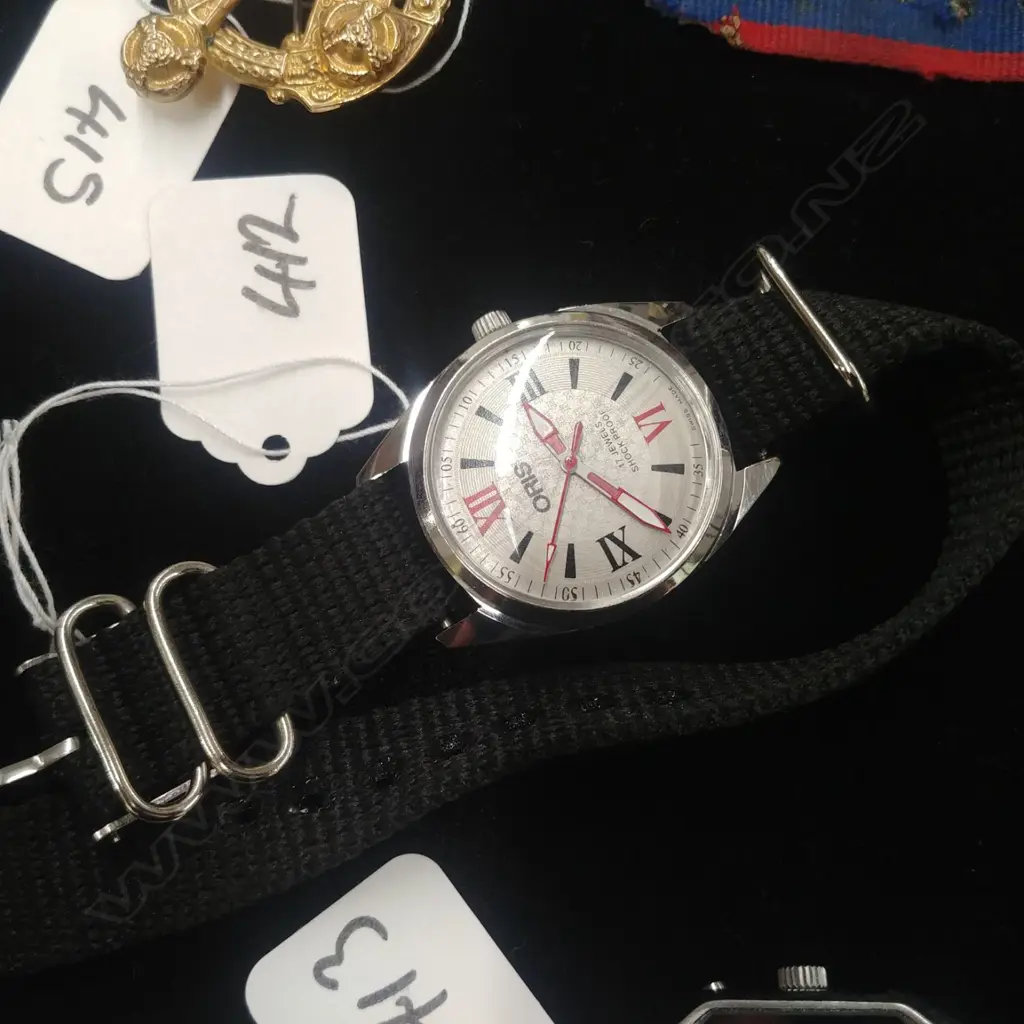 ORIS WRISTWATCH - WHITE DIAL FABRIC STRAP Image 1++