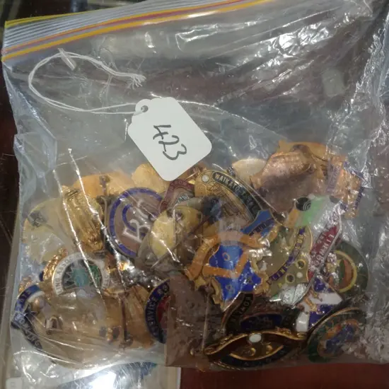 46 BOWLING CLUB BADGES 1930s-1980s