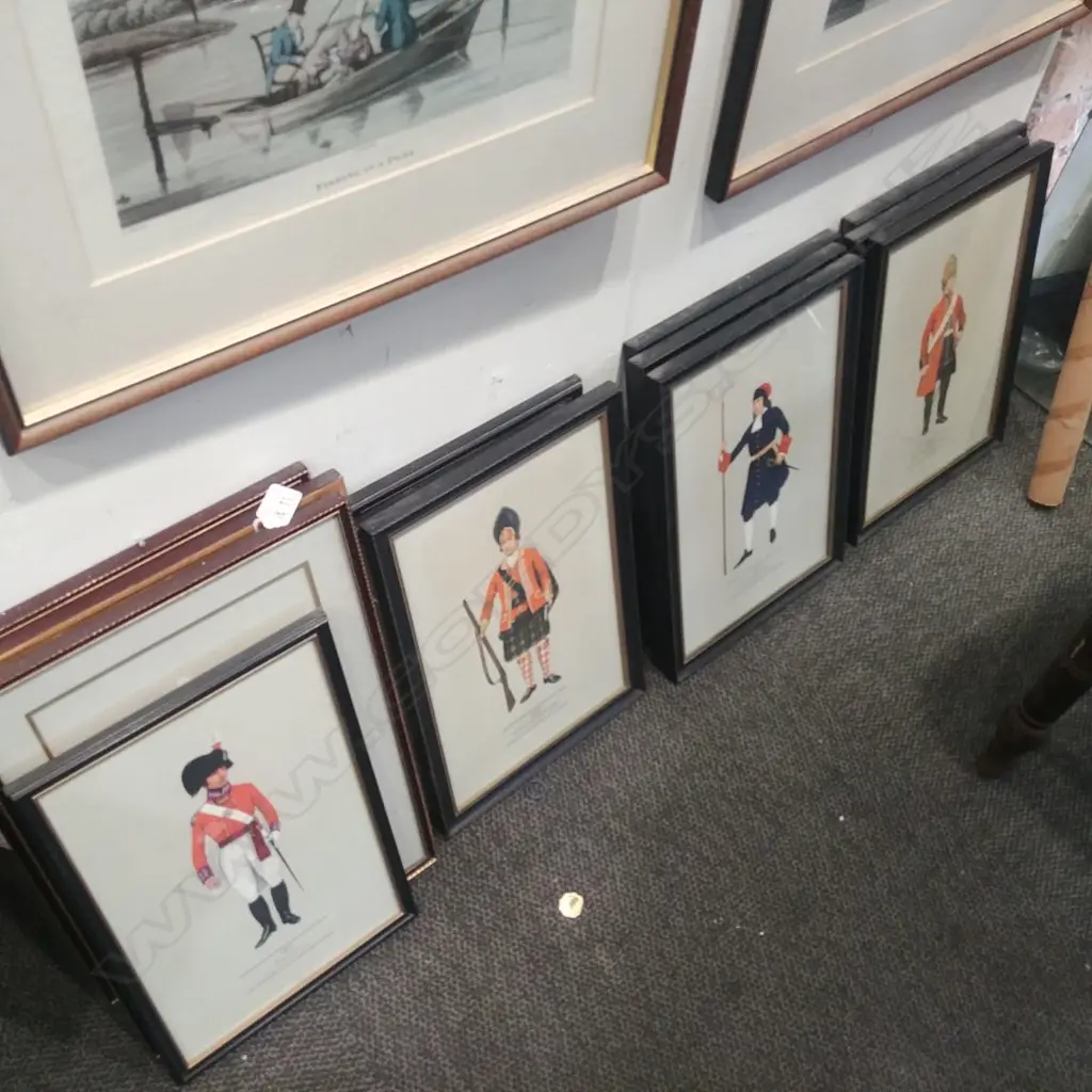 THIRTEEN MILITARY UNIFORM PRINTS Image 1++