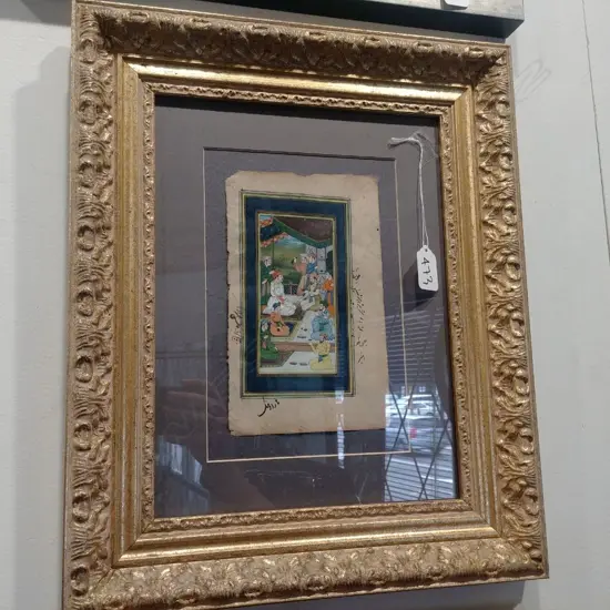 GILT FRAMED INDIAN MINIATURE PICTURE
