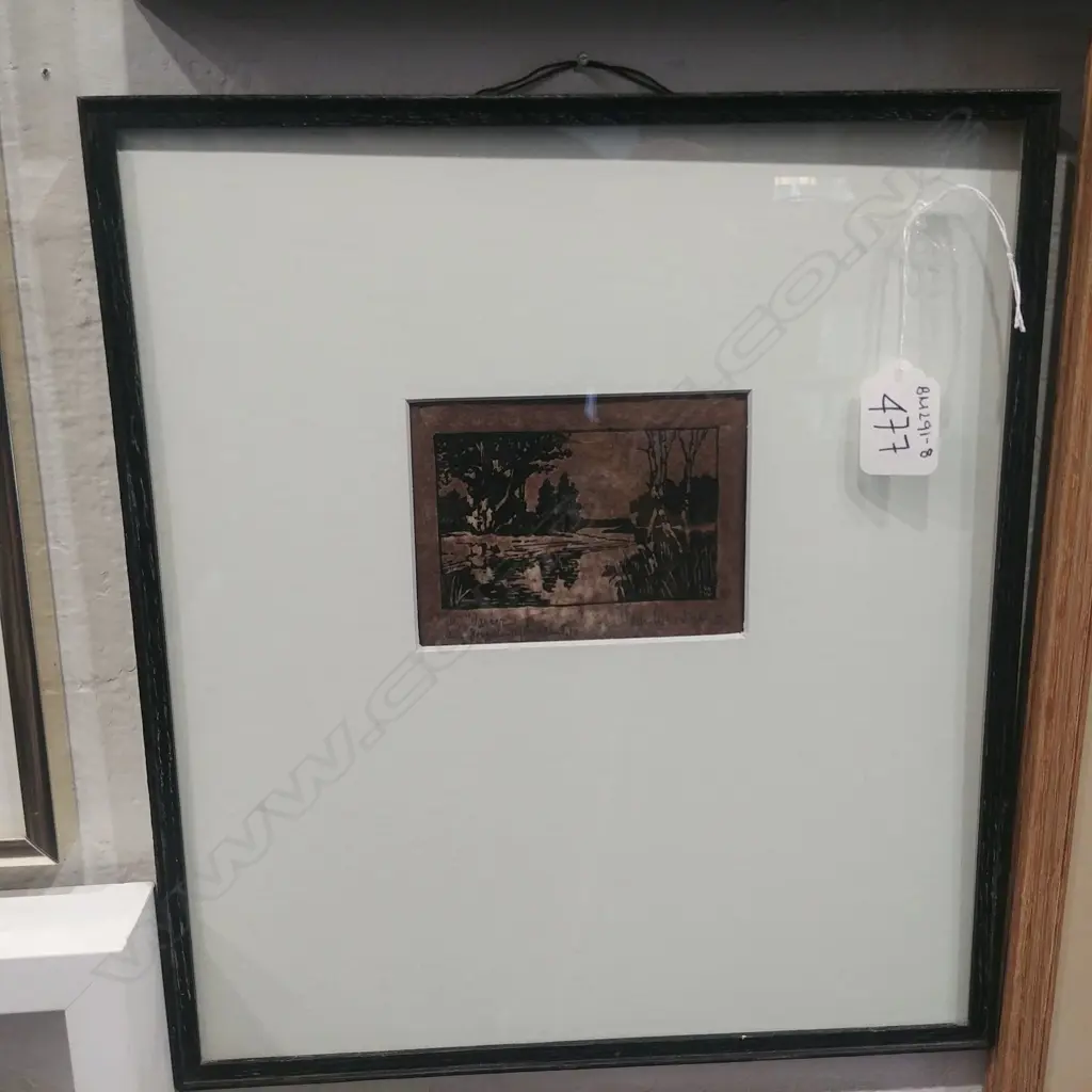 HILDA WISEMAN WOODBLOCK LANDSCAPE Image 1++